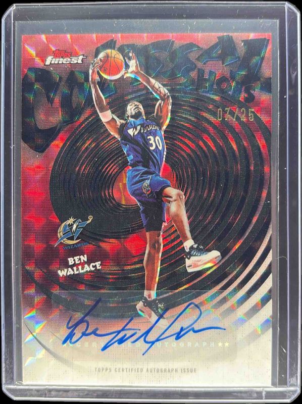 2025 Topps Finest #CS-BW Colossal Shots Autographs - Black Geometric Refractor /25