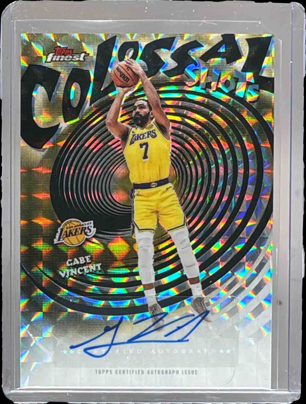 2025 Topps Finest #CS-GV Colossal Shots Autographs - Geometric Refractor