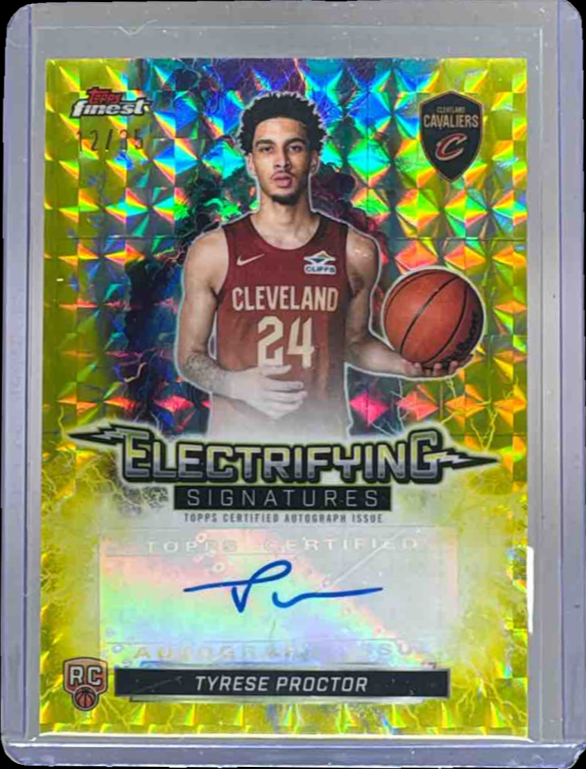 Tyrese Proctor 2025 Topps Finest #ESG-TP Electrifying Signatures ...