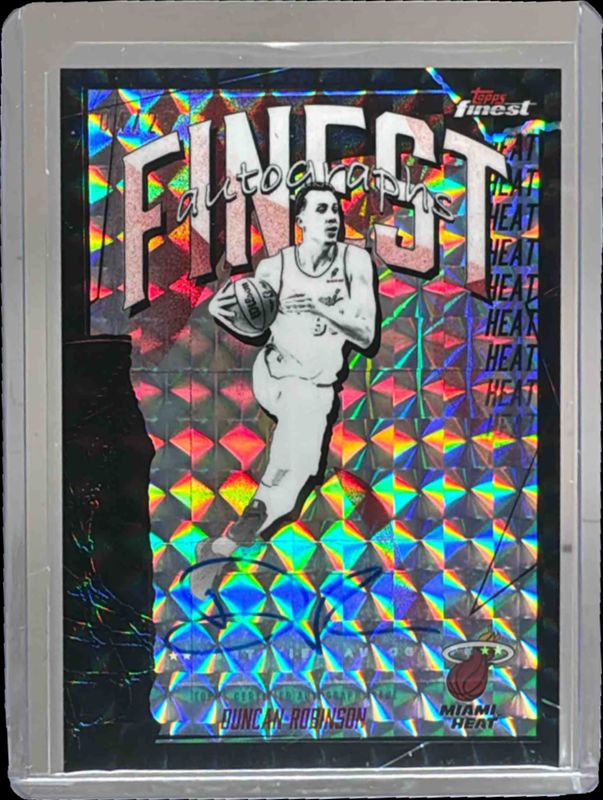 2025 Topps Finest #FAU-DR Finest Autographs - Black Geometric Refractor /25