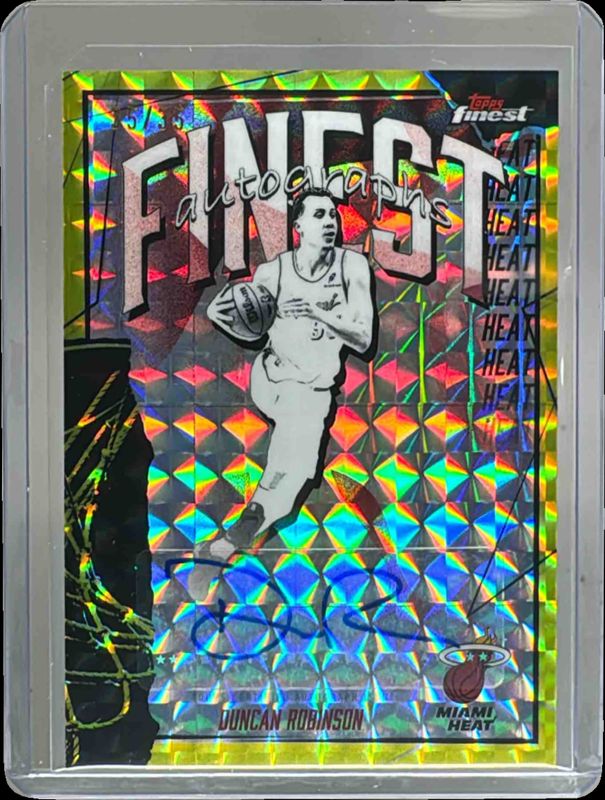 2025 Topps Finest #FAU-DR Finest Autographs - Yellow Geometric Refractor /35