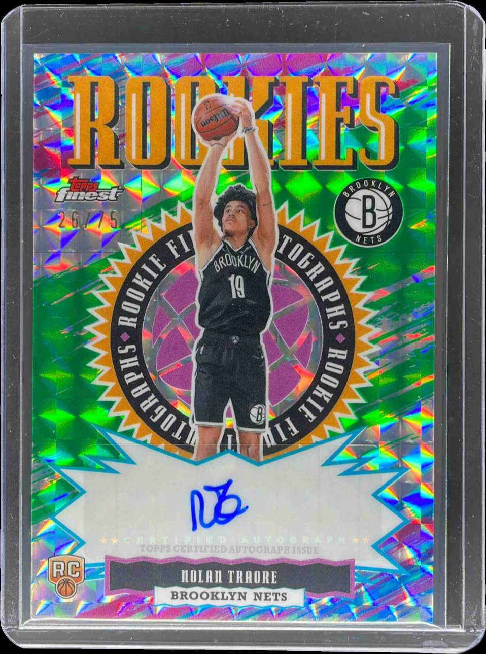 Nolan Traore 2025 Topps Finest #RFA-NT Rookie Finest Autographs 