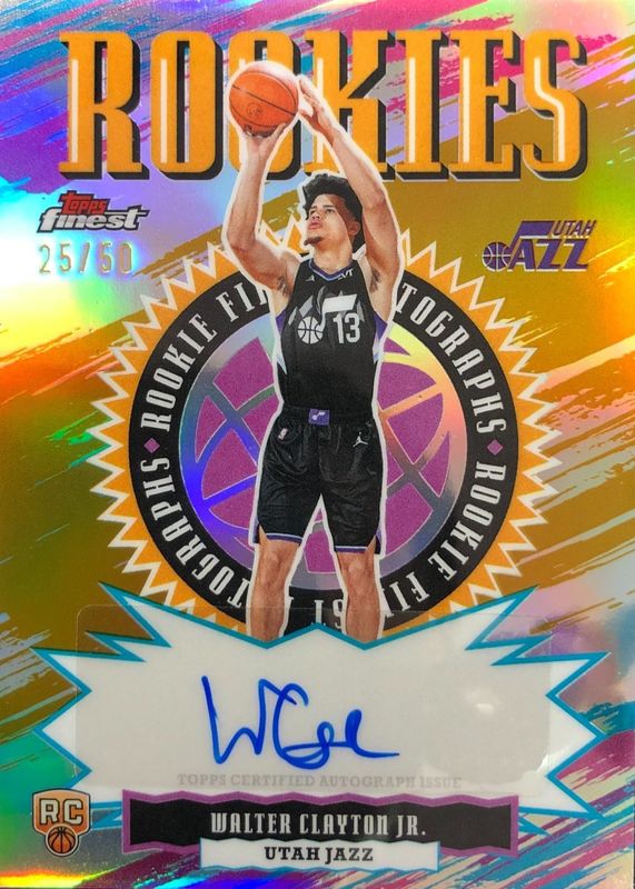 2025 Topps Finest #RFA-WC Rookie Finest Autographs - Gold Refractor /50