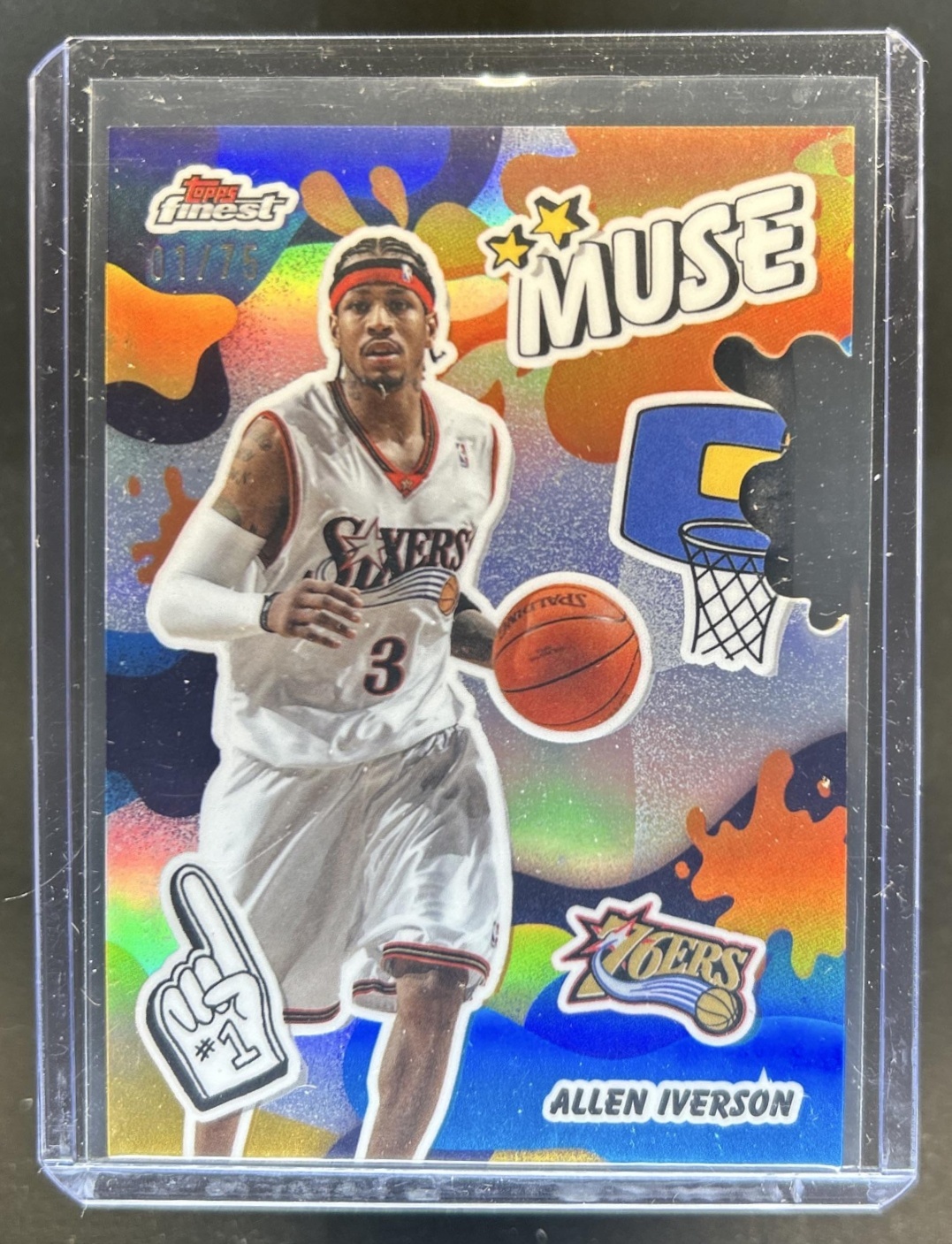 Allen Iverson 2025 Topps Finest #M-1 Muse - Die-Cut Refractor /75 Price ...