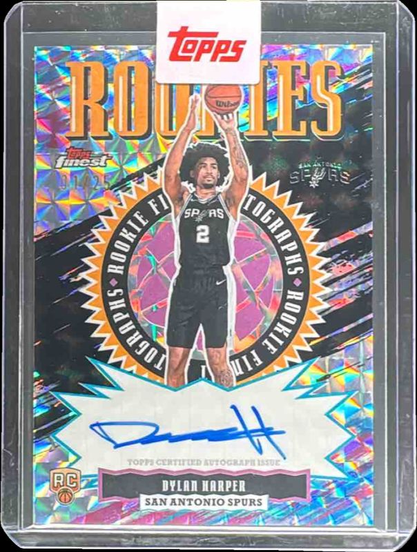Dylan Harper 2025 Topps Finest #RFA-DH Rookie Finest Autographs 