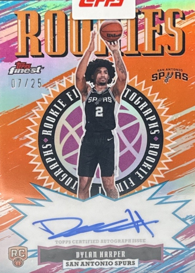 Dylan Harper 2025 Topps Finest #RFA-DH Rookie Finest Autographs