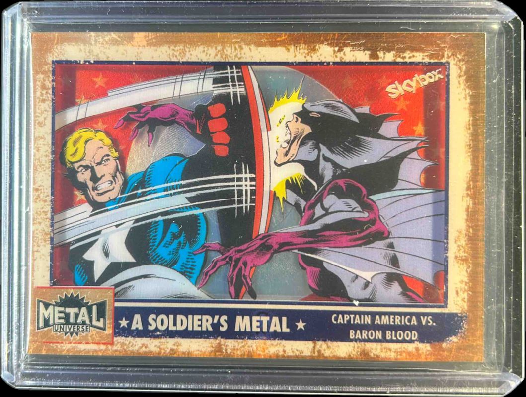 2024 Skybox Metal Universe Avengers #SM11 A Soldier’s Metal