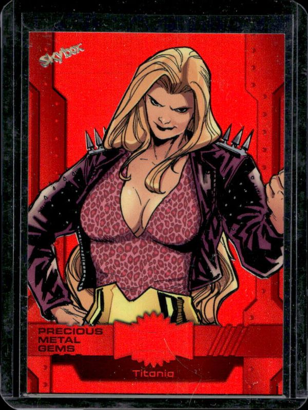 2024 Skybox Metal Universe Avengers #65 Precious Metal Gems Red /100