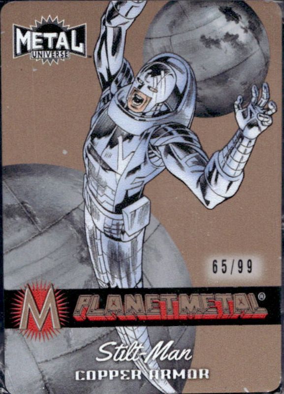 2024 Skybox Metal Universe Avengers #PM-11 Planet Metal Iron Armor Copper /99