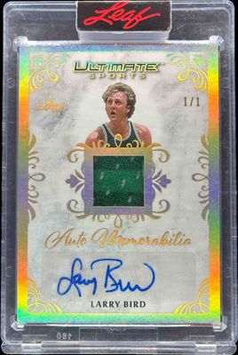 2024 Leaf Ultimate Sports #AM-LB1 Auto Memorabilia - Holo Gold /1