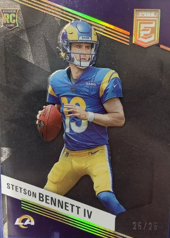 Stetson Bennett IV 2023 Elite #182 Black /25 Rookie RAW