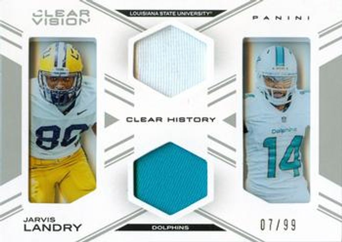 2015 Clear Vision #CH-JV Clear History Dual - Jersey /99
