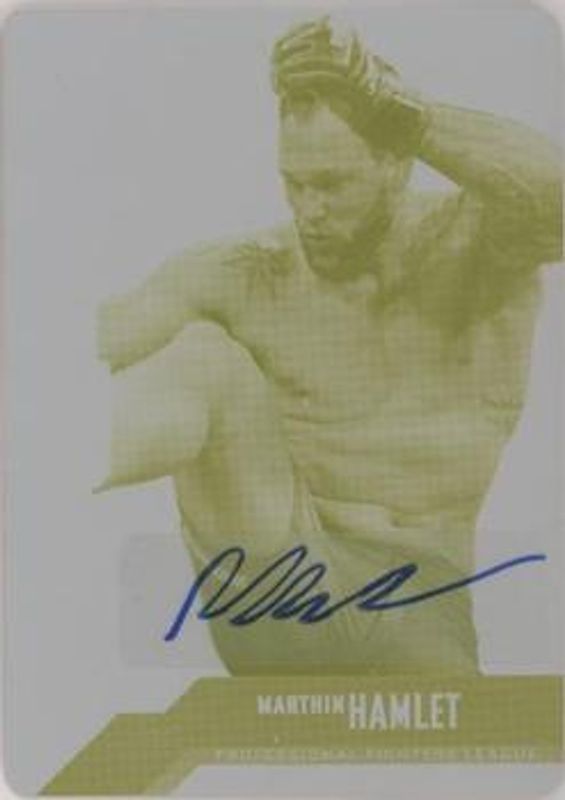 2022 Upper Deck PFL Professional Fighters League #7 Printing Plates Yellow /1