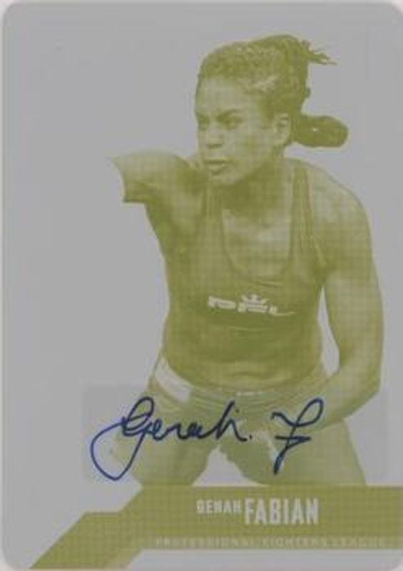 2022 Upper Deck PFL Professional Fighters League #24 Printing Plates Yellow /1