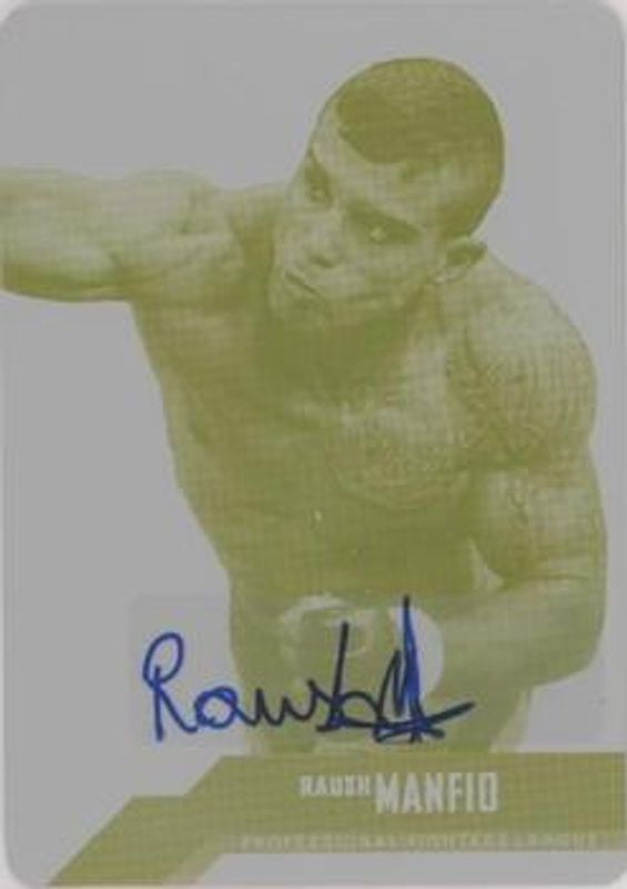 2022 Upper Deck PFL Professional Fighters League #4 Printing Plates Yellow /1