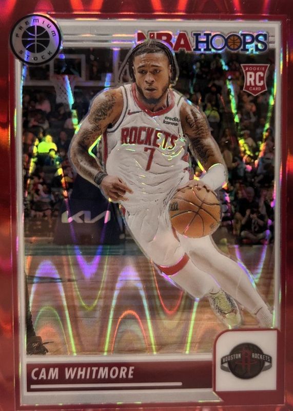 Cam Whitmore 2023 Hoops Premium Stock #109 Red Seismic /199 Rookie RAW