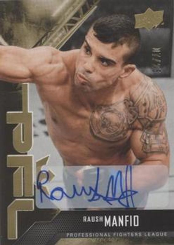 2022 Upper Deck PFL Professional Fighters League #4 Autographs Gold /25