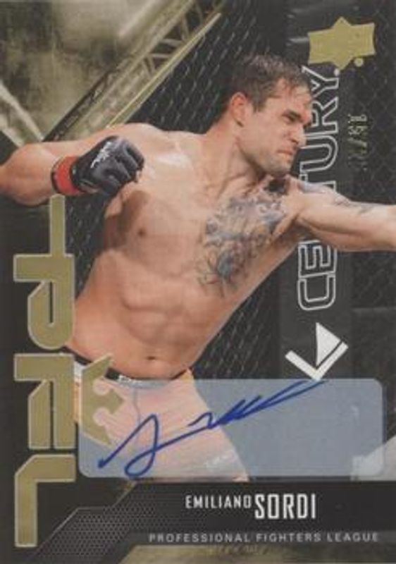 2022 Upper Deck PFL Professional Fighters League #13 Autographs Gold /25