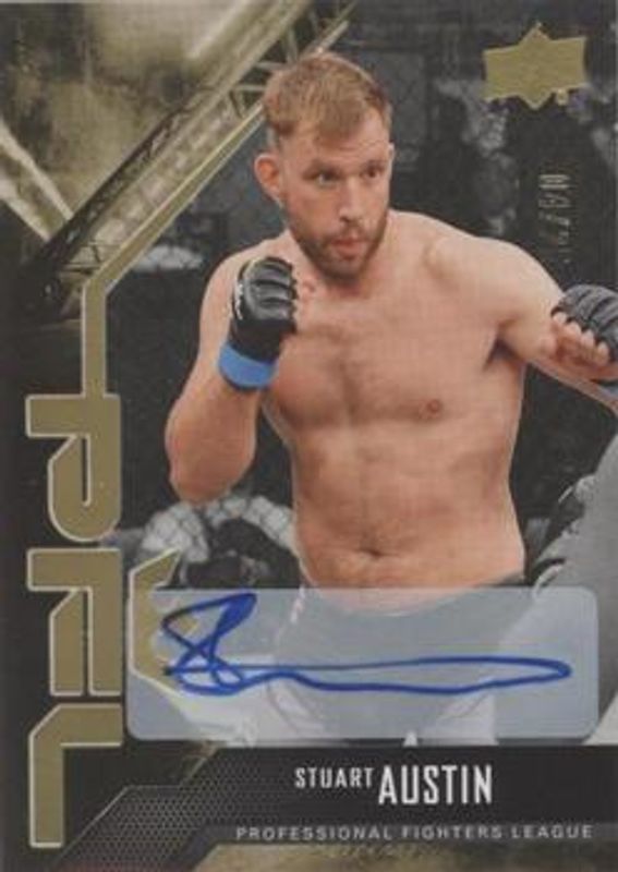2022 Upper Deck PFL Professional Fighters League #17 Autographs Gold /25