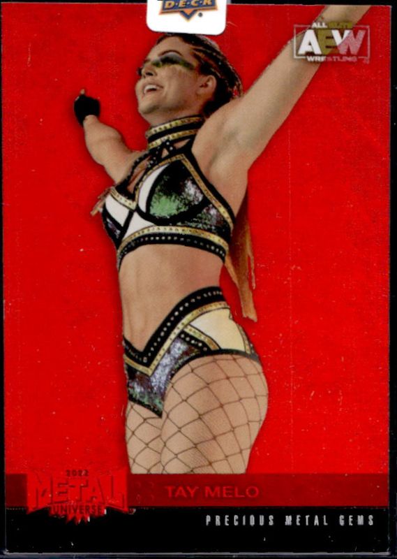 2022 Skybox Metal Universe AEW #23 Precious Metal Gems Red /100