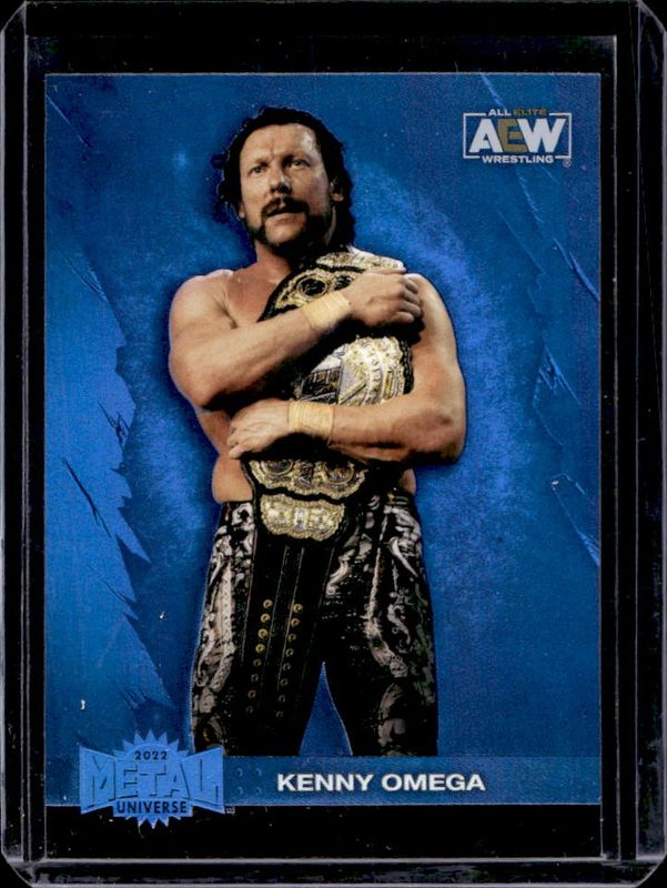 2022 Skybox Metal Universe AEW #16 Blue Spectrum