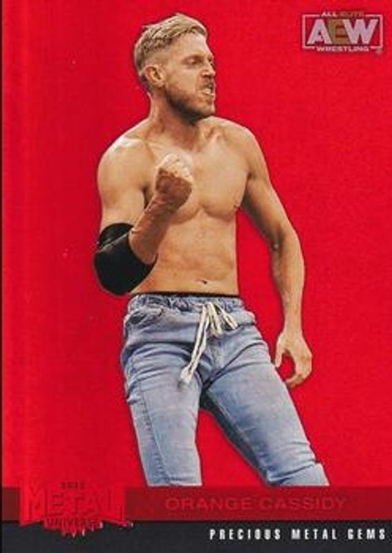 2022 Skybox Metal Universe AEW #104 Precious Metal Gems Red /100