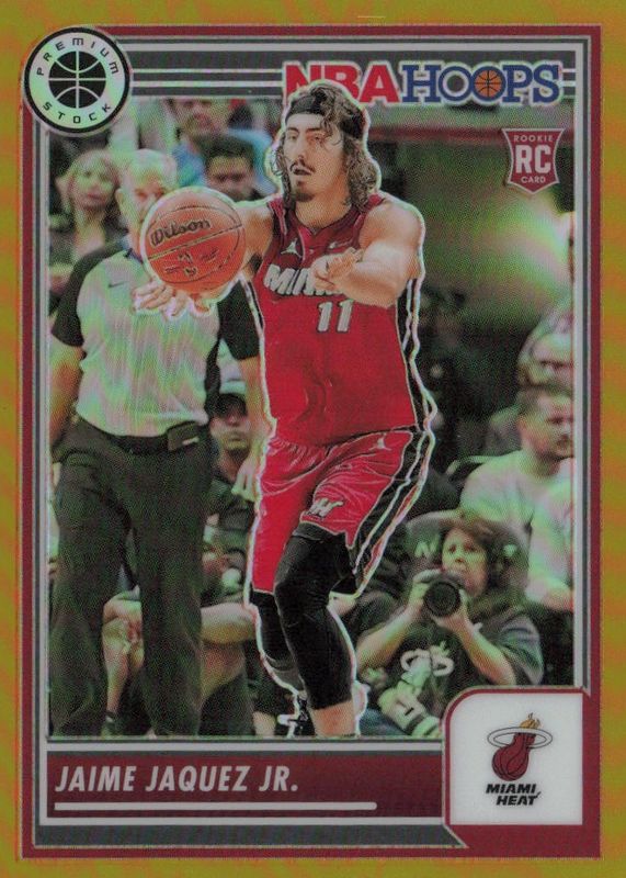 Jaime Jaquez Jr. 2023 Hoops Premium Stock #51 Gold /10 Rookie RAW