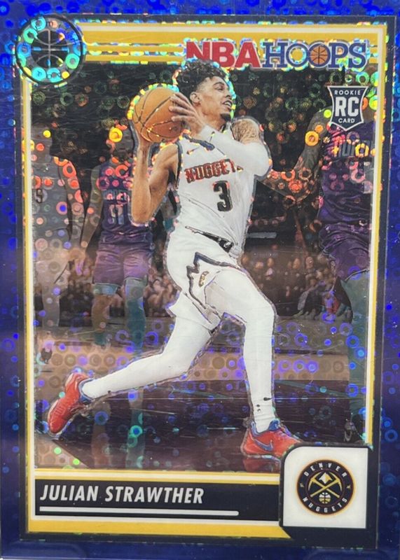 Julian Strawther 2023 Hoops Premium Stock #213 Blue Disco /99 Rookie RAW