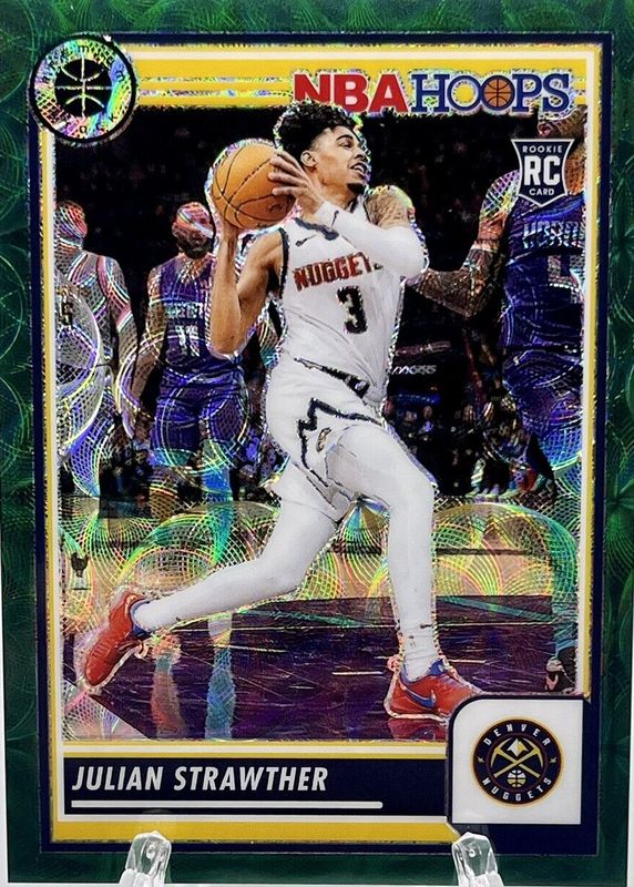 Julian Strawther 2023 Hoops Premium Stock #213 Premium Green /8 Rookie RAW