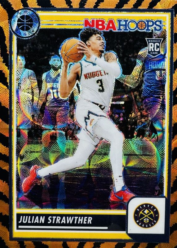 Julian Strawther 2023 Hoops Premium Stock #213 Premium Tiger Rookie RAW