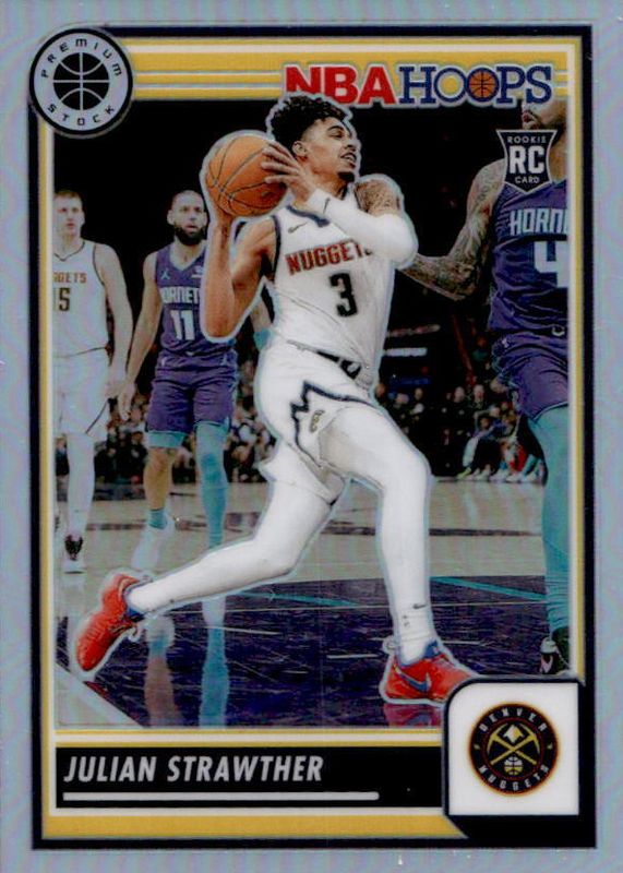 Julian Strawther 2023 Hoops Premium Stock #213 Silver Rookie RAW