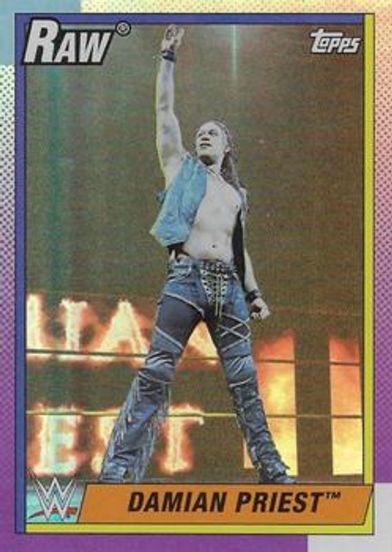 2021 Topps WWE Heritage #9 Rainbow Foil