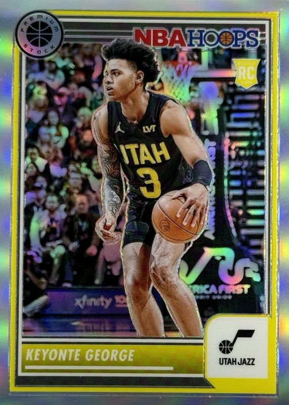 Keyonte George 2023 Hoops Premium Stock #98 Silver Rookie RAW