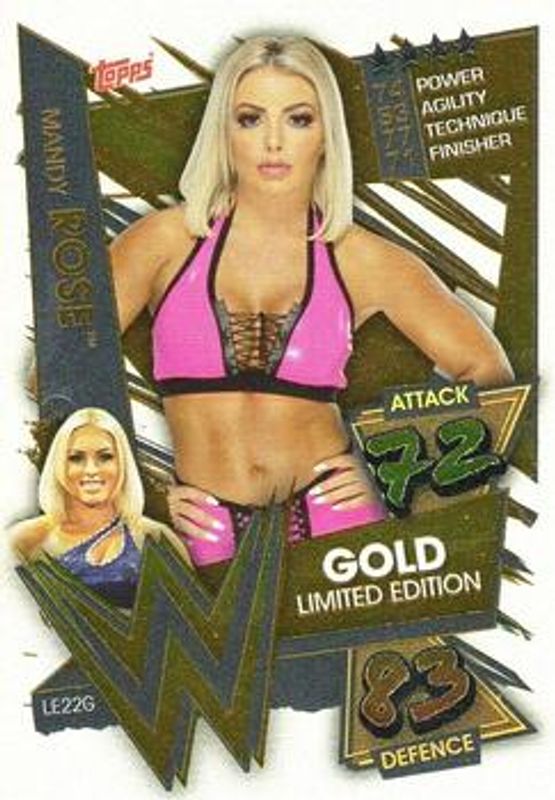 2021 Topps Slam Attax WWE #LE22G Limited Edition - Gold