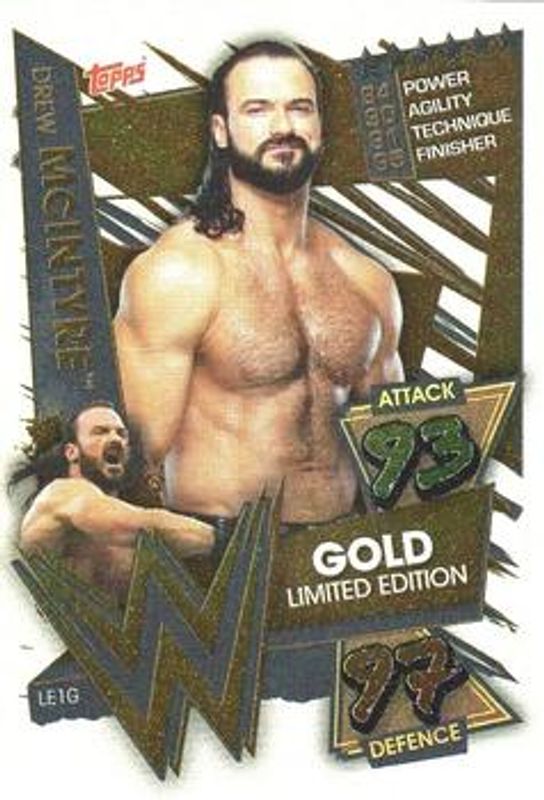 2021 Topps Slam Attax WWE #LE1G Limited Edition - Gold