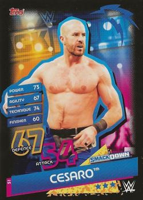 2020 Topps WWE Slam Attax Reloaded #51 Base