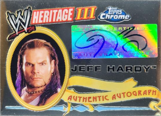 2008 Topps Chrome Heritage III WWE #3 Autographs