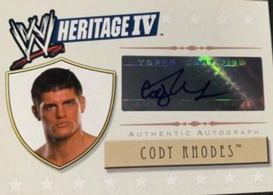 2008 Topps Heritage IV WWE Autographs