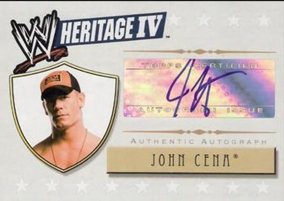 2008 Topps Heritage IV WWE Autographs