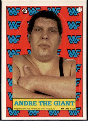 1987 Topps WWF #17 Stickers