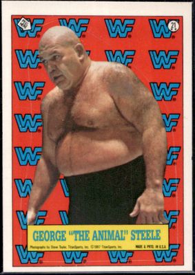 1987 Topps WWF #21 Stickers
