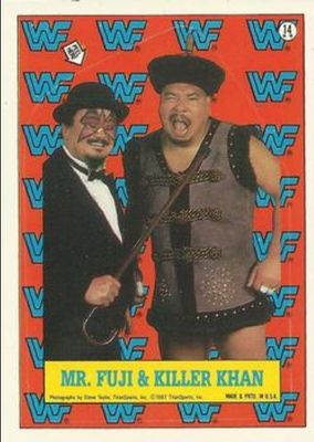 1987 Topps WWF #14 Stickers