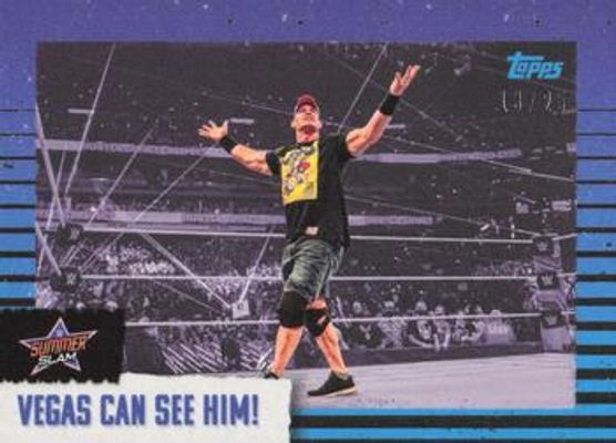 2021 Topps Now WWE Summer Of Cena Purple /25