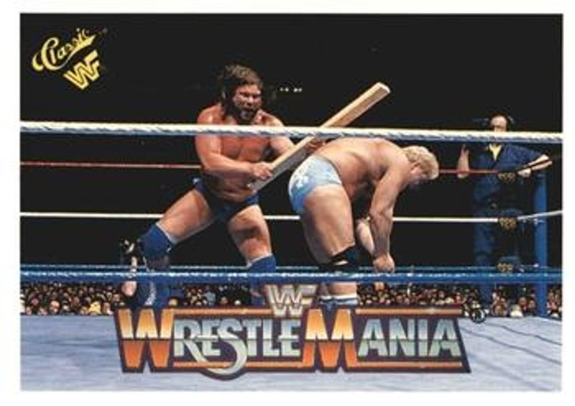 1990 Classic WWF The History of Wrestlemania #120 Base