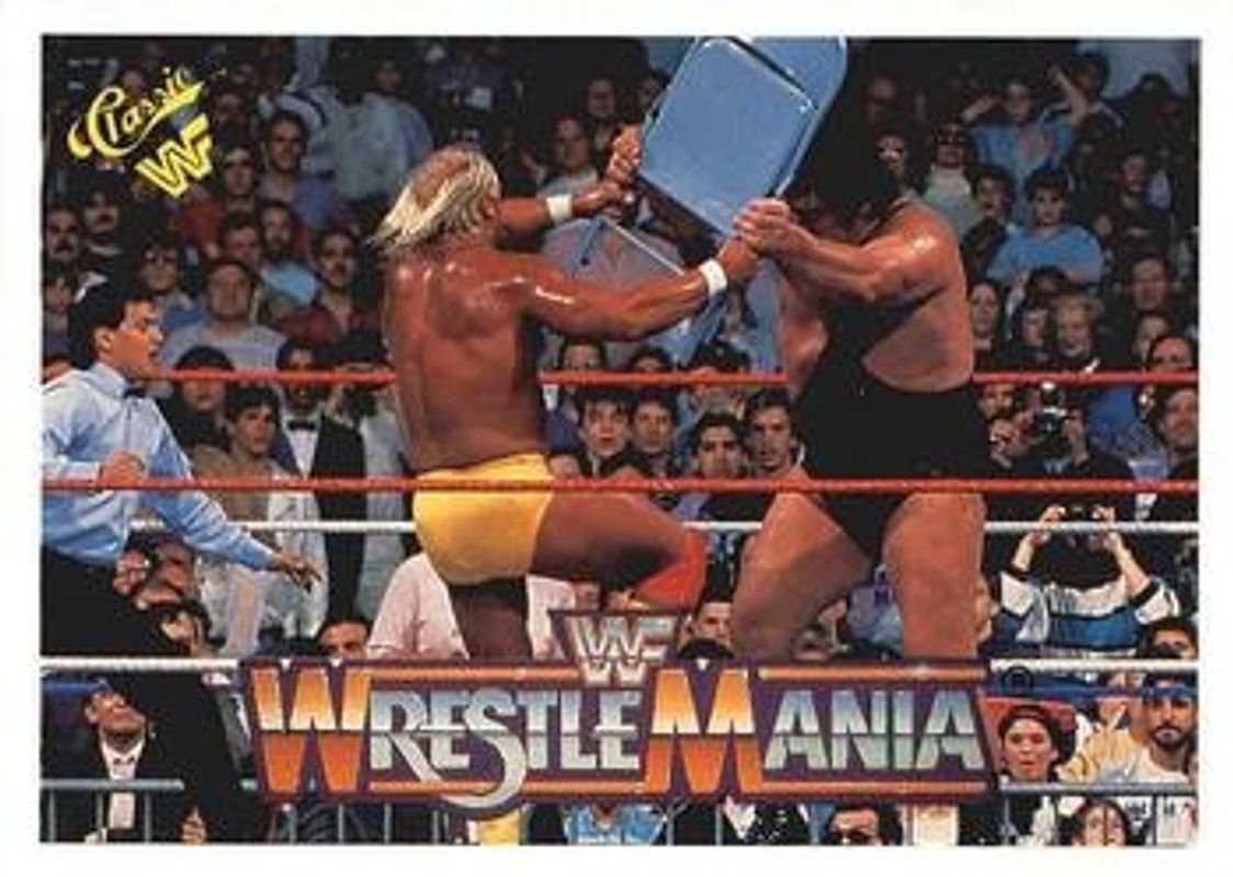 1990 Classic WWF The History of Wrestlemania #34 Base