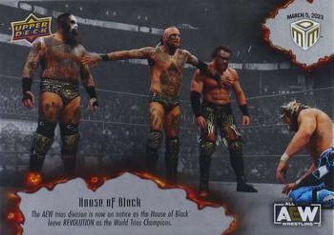 2023 Upper Deck AEW Match Dated Moments #7 Base