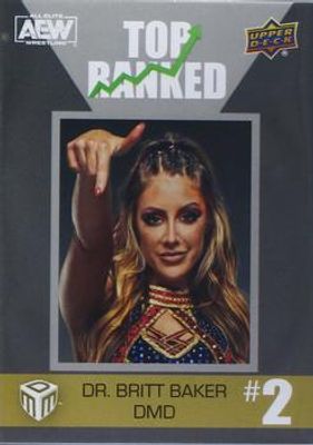 2022 Upper Deck AEW Match Dated Moments #TR-2 Top Ranked Achievements - Silver