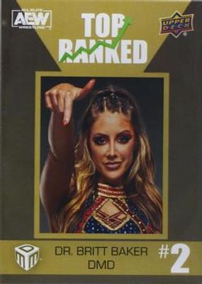 2022 Upper Deck AEW Match Dated Moments #TR-2 Top Ranked Achievements - Gold