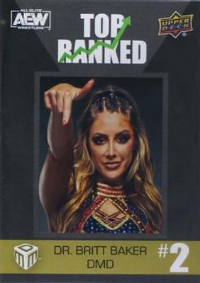 2022 Upper Deck AEW Match Dated Moments #TR-2 Top Ranked Achievements