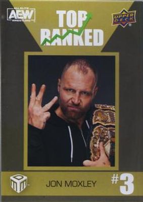 2022 Upper Deck AEW Match Dated Moments #TR-3 Top Ranked Achievements - Gold